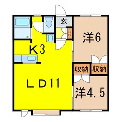 ロフティ九里の物件間取画像